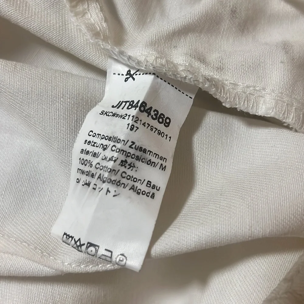 Wide Leg High Rise Painted Design Jeans - Picture 10 of 11